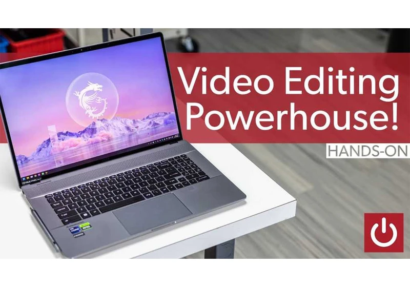 This MSI Creator laptop is a monster video editing machine
