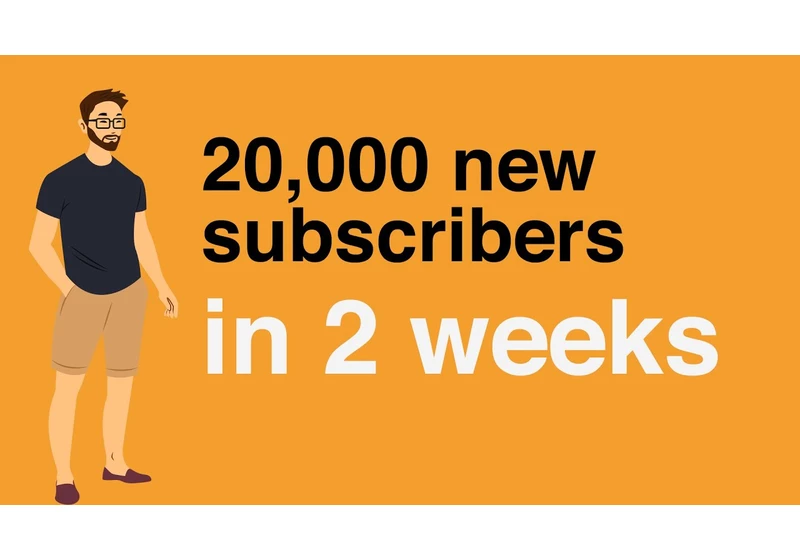 20,000 YouTube subscribers in 2 weeks: What I learned