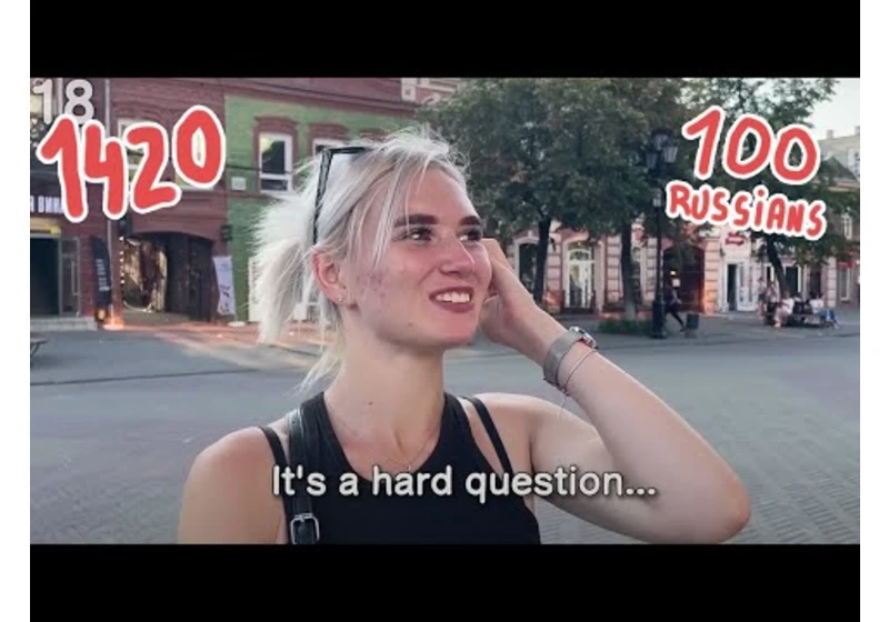 What makes you happy? 100 Russians.