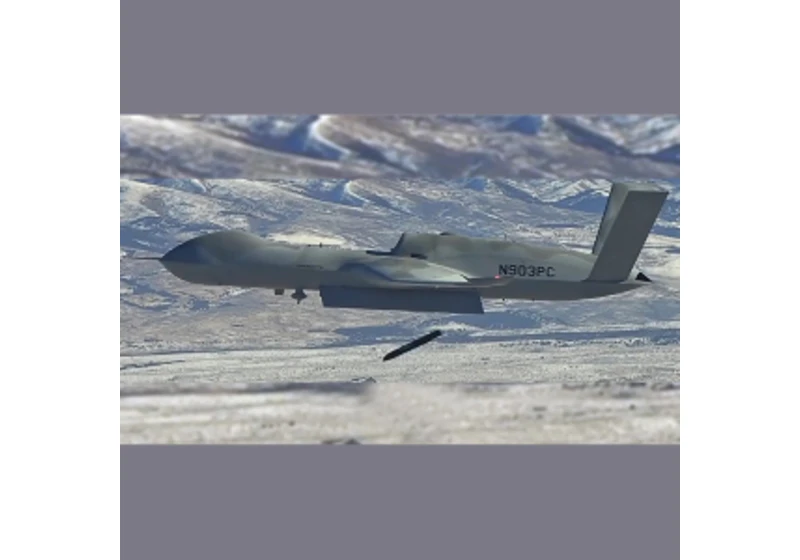 Tryskový dron Avenger vypustil za letu nový hejnový dron A2LE