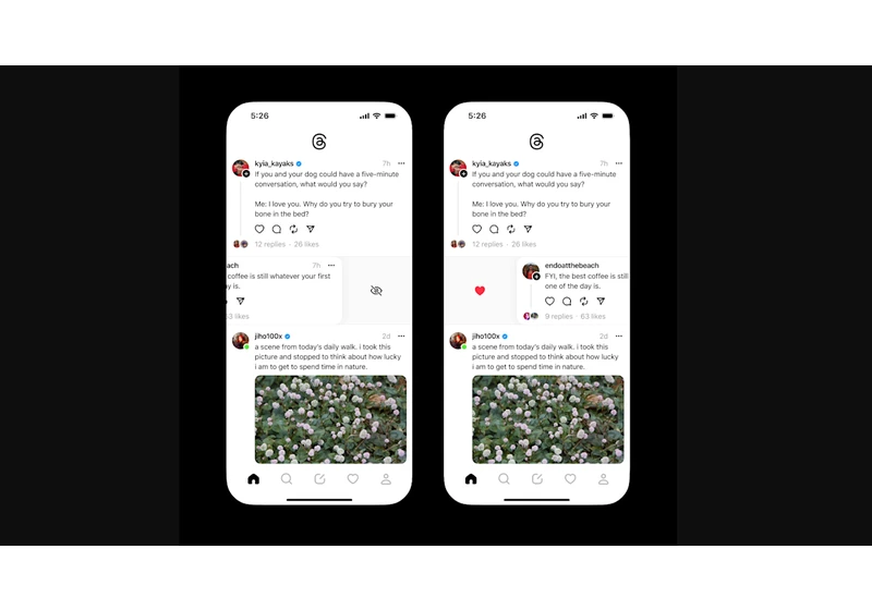 Threads begins testing swipe gestures to help train the For You algorithm
