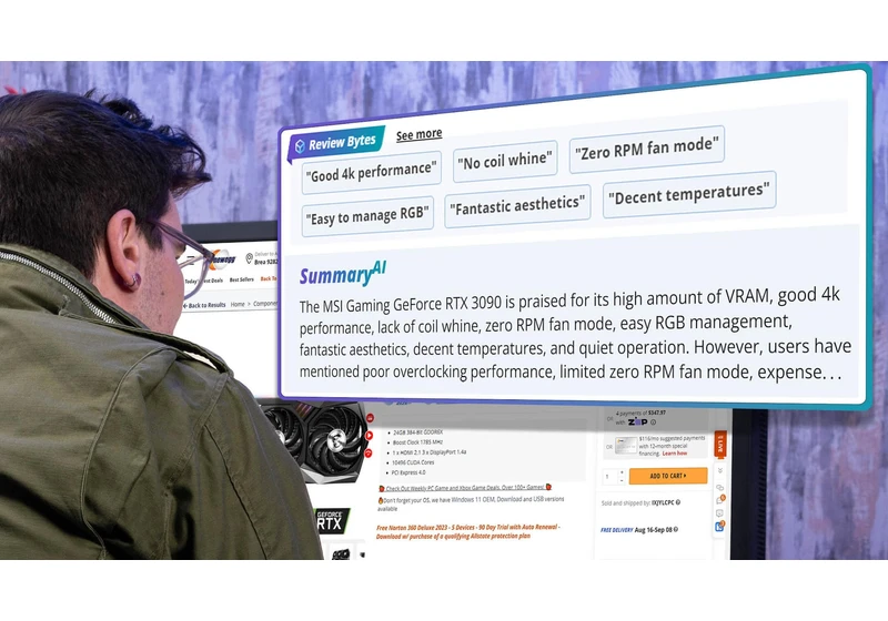 Ecommerce brand debuts AI-generated product review summaries
