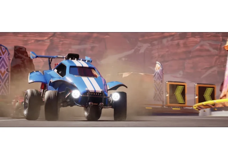 Get a good look at Fortnite's Rocket Racing mode ahead of its launch