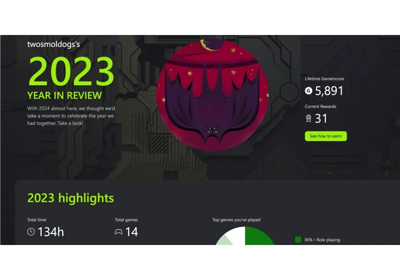 Xbox 2023 year-in-review recap stacks you up against other players