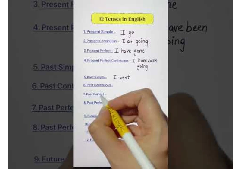 12 Tenses in English