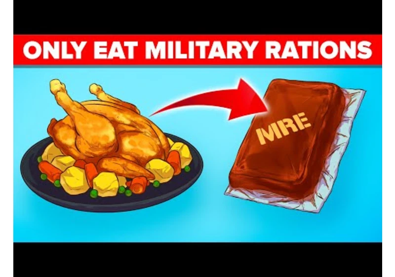 I Ate Only Military Rations (MREs) For 30 Days - Challenge