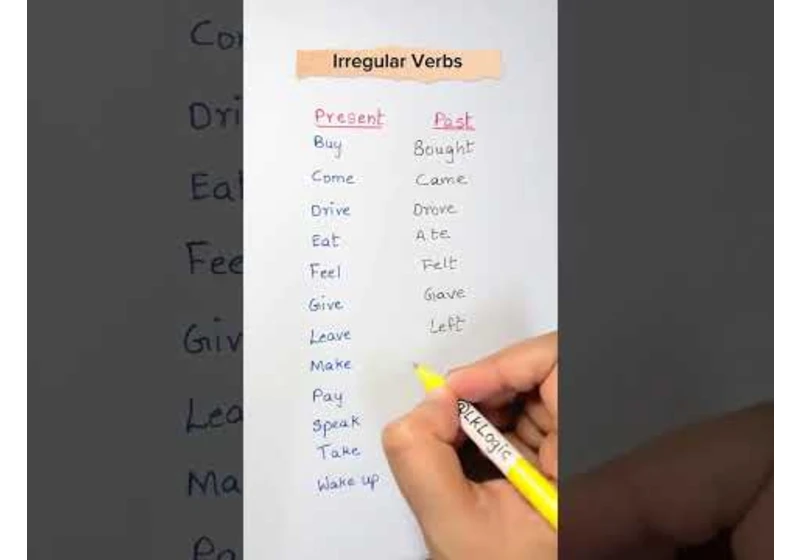 English Learning(Present vs Past)