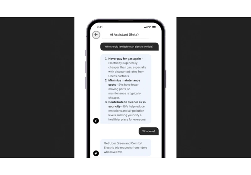 Uber is plugging ChatGPT into EVs