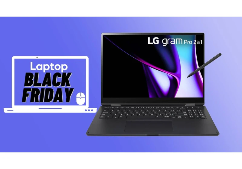 The Laptop Mag Editor's Choice Award-winning LG Gram Pro 16 2-in-1 just dropped $500 for Amazon's Black Friday sale