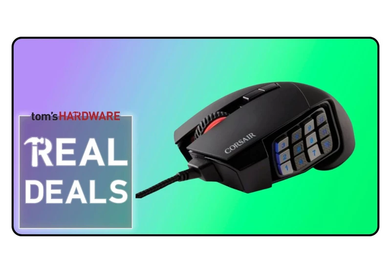  Pickup Corsair's Scimitar RGB Elite MMO gaming mouse for only $49 
