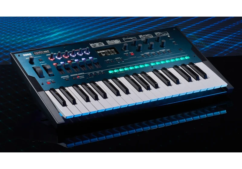 Korg’s Opsix mk II synth is based on the FM sound engine of the original, but with 64 voices