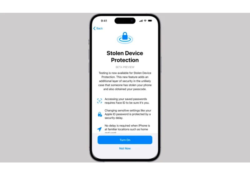 Apple releases iOS 17.3, which introduces the new Stolen Device Protection tool