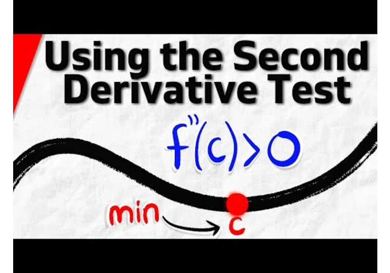 Using the Second Derivative Test | Calculus 1