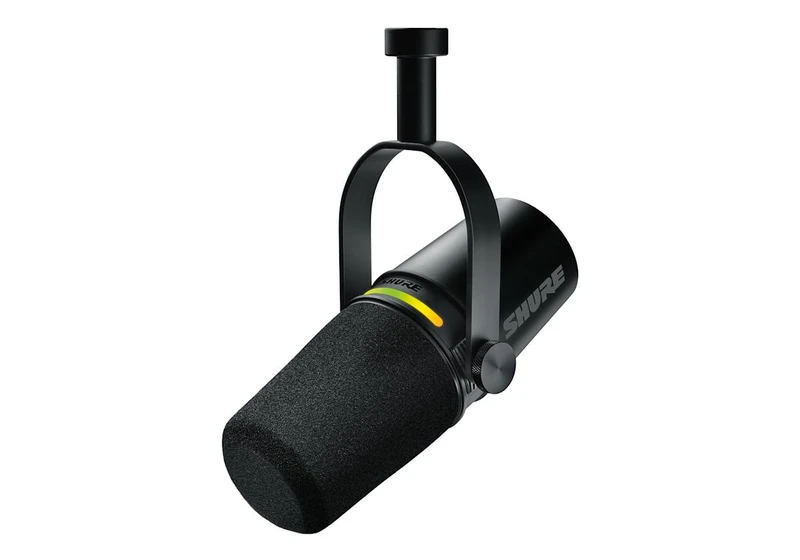 Shure's MV7+ USB/XLR mic has a customizable LED panel and built-in audio tools