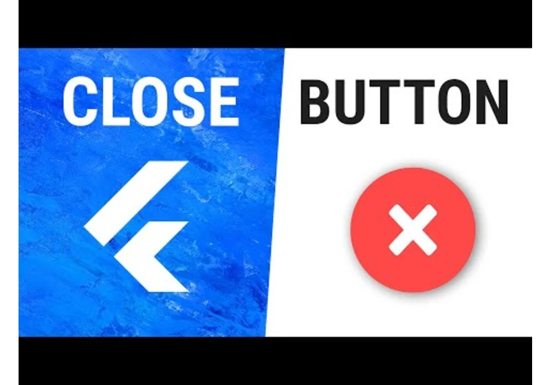 Flutter CloseButton Widget