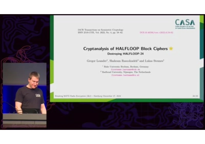 Breaking NATO Radio Encryption [video]