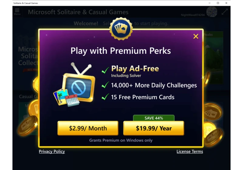 Microsoft’s Solitaire subscription expands to Minesweeper and beyond