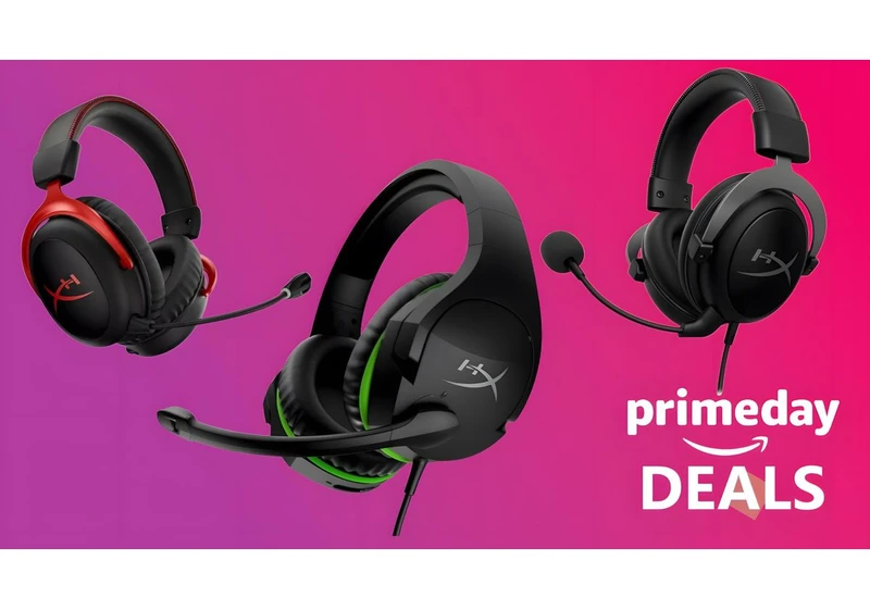 These 4 HyperX gaming headsets are so discounted for Prime Day, I'm tempted to buy them all