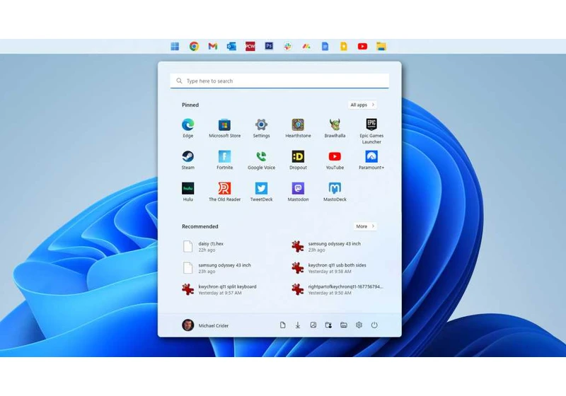 Windows 11 might bring back the top taskbar