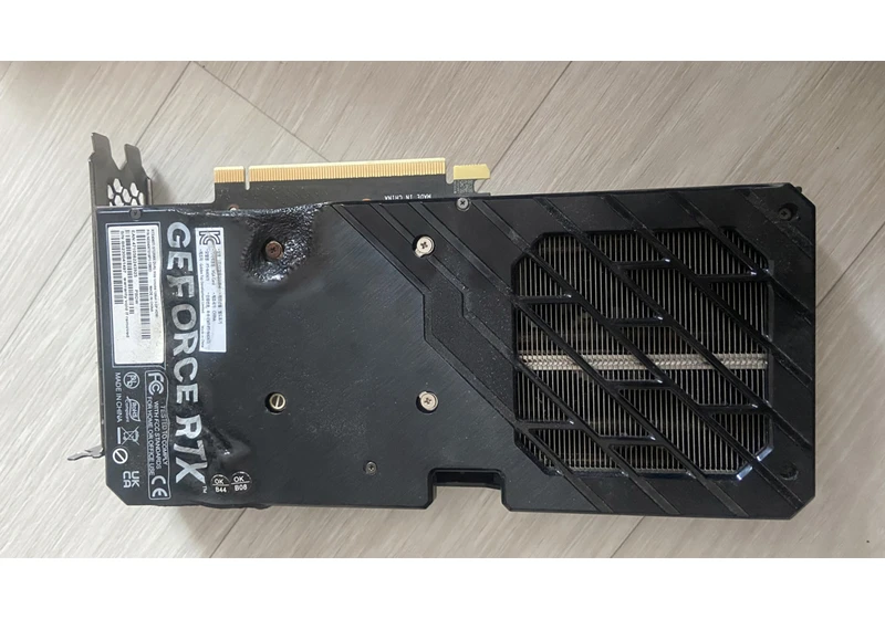  4060 Ti graphics card catches fire and melts like an ice cream — user claims they were using it for simple Adobe work and PUBG 