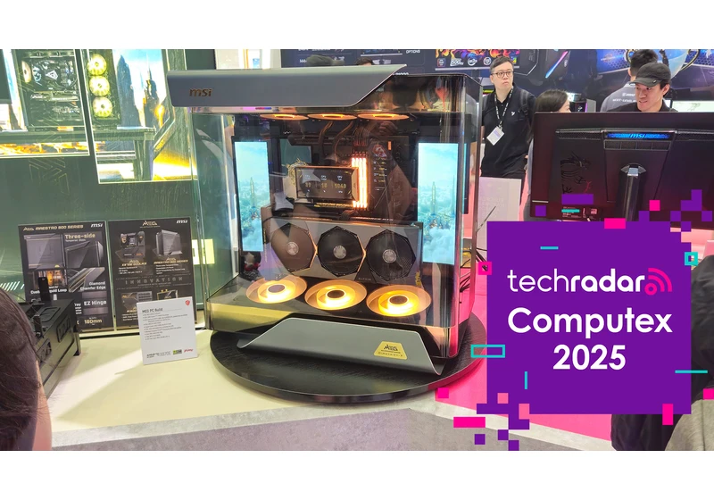 MSI's component showcase at Computex was impressive, but in the end, I fell in love with a bracket
