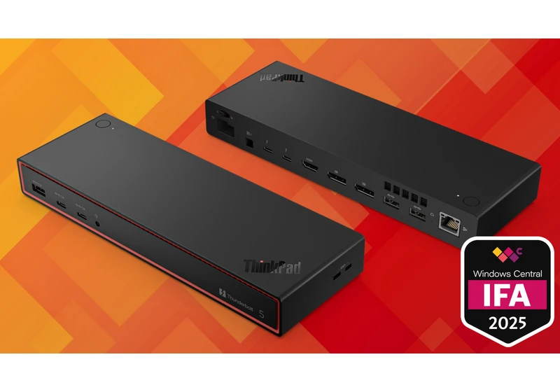 Lenovo's new Thunderbolt 5 Smart Dock handles triple 8K displays — and that's just a warmup for power users