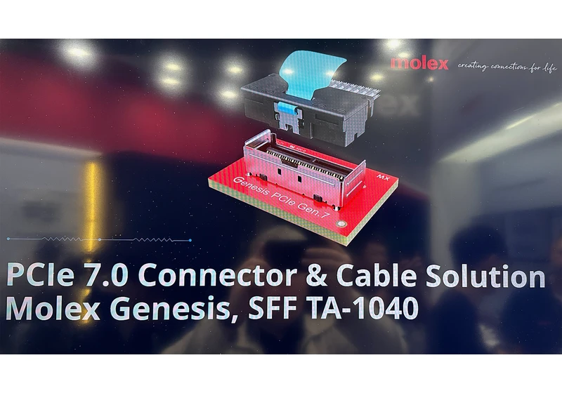  Molex demonstrates PCIe 7.0 cabling solution: 128 GT/s at 1 meter 