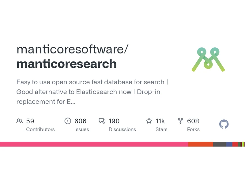 Manticore Search: Fast, efficient, drop-in replacement for Elasticsearch