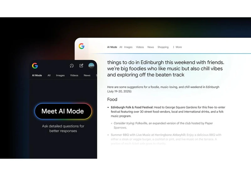 Google Search's AI Mode is rolling out in the UK