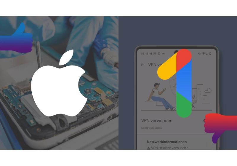 Winners and Losers: Apple repairs become more sustainable as Google One VPN gets the axe