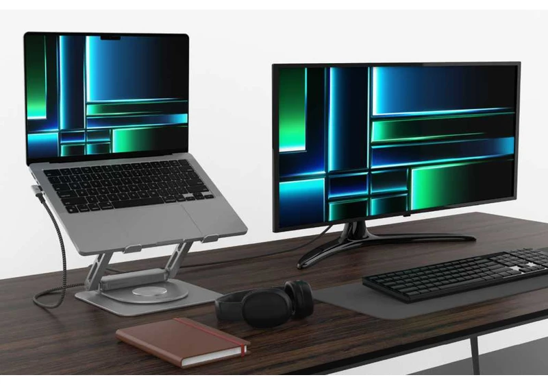 This laptop stand charging hub is now under $100 for Presidents’ Day