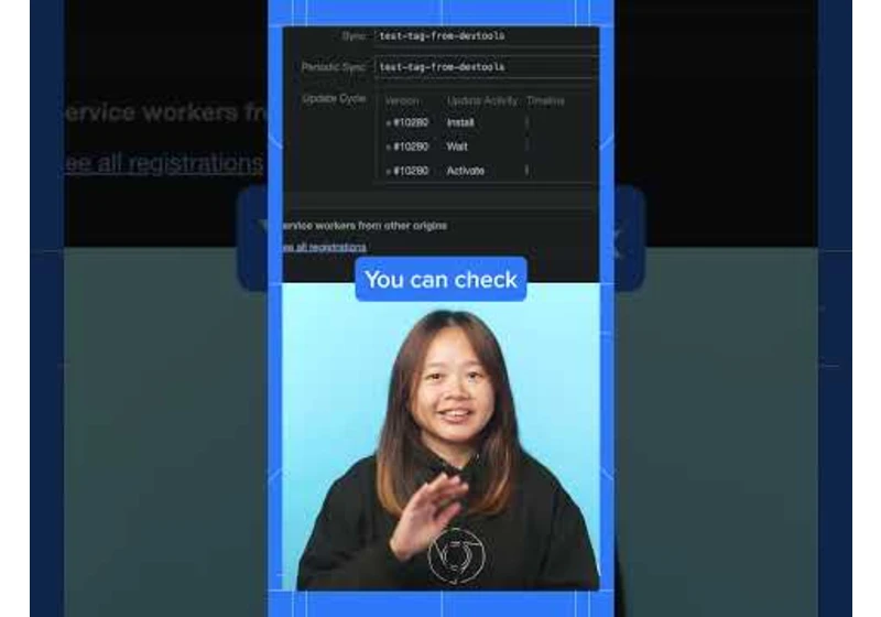 Debugging service workers