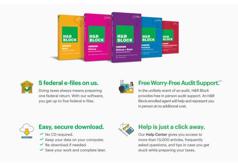 Say happy New Year with an exclusive deal on H&R Block software