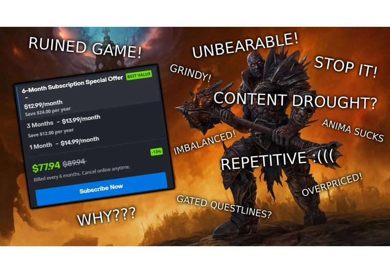 World of Warcraft’s subscription model is destroying the game