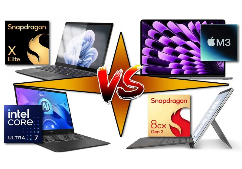 CPU Showdown: Snapdragon X vs. Intel Core vs. Apple M3