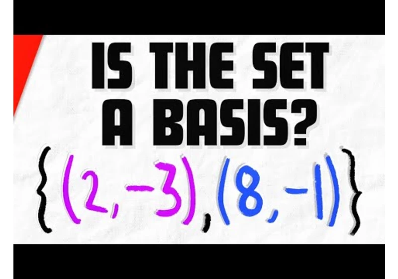 Basis of Vector Space by Inspection | Linear Algebra