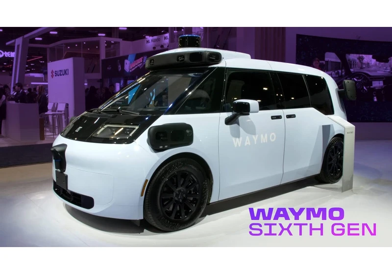 Waymo's 6th-Gen Electric Robotaxis at CES 2025 video