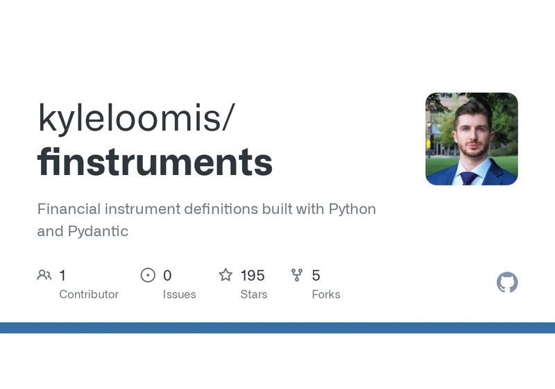 Show HN: Finstruments - Financial instrument library built with Python