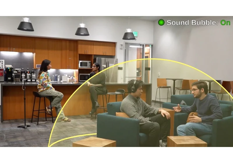 Noise-cancelling headphones that let you hear a 'bubble' around you, but block everything else? Sounds great, and researchers have developed the tech