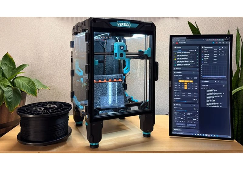 Vertigo Mk1 3D printer crowdfunder touts auto-eject, bed-clearing, and more for $2,250