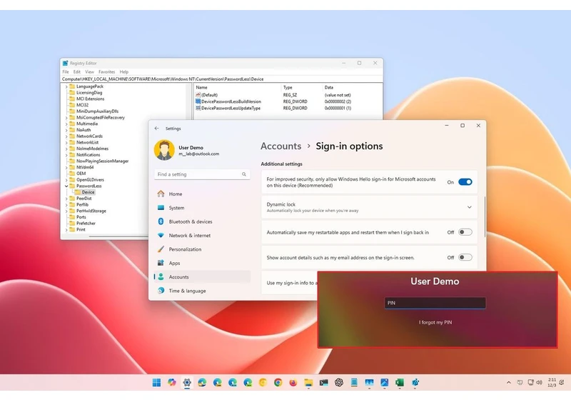 How to manage the passwordless sign feature on Windows 11
