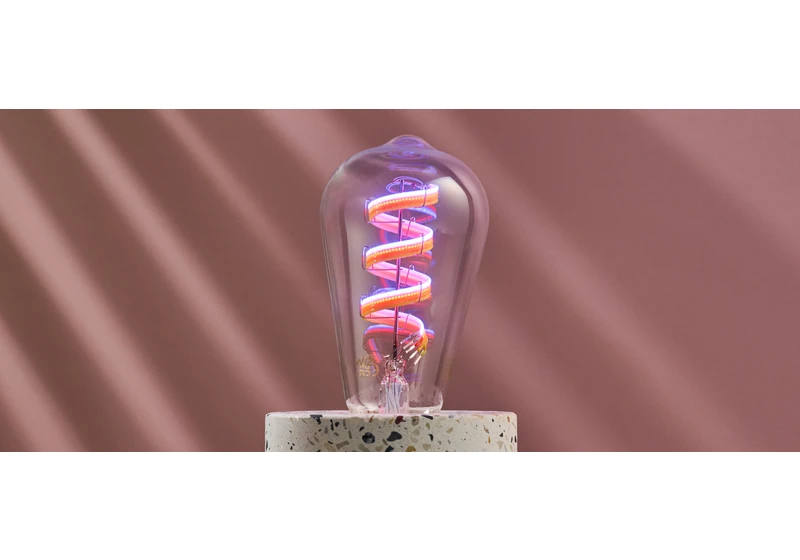 This WiZ smart bulb may not be the brightest, but its colorful LED filament puts a modern twist on a vintage classic