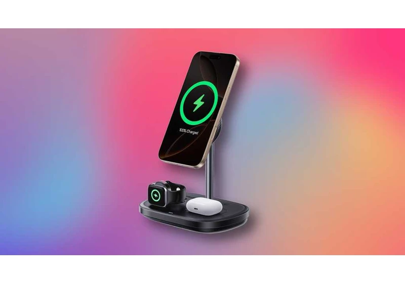 This 3-device MagSafe wireless charging stand is 56% off right now