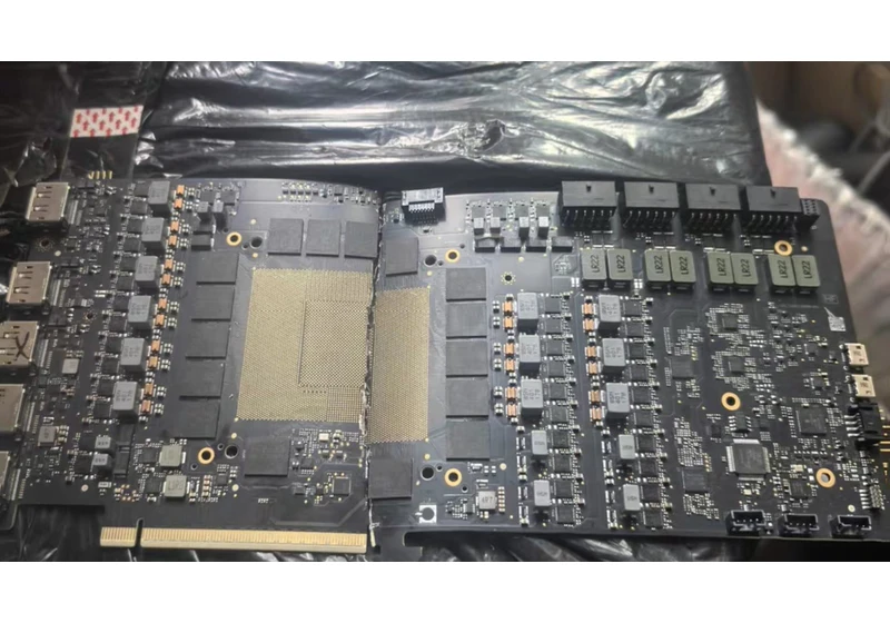  Nvidia RTX 5090 prototype surfaces with four 16-pin power connectors and additional VRMs 