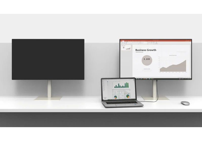 This gorgeous minimalist computer monitor is powered by a single cable — but don't call it a portable monitor