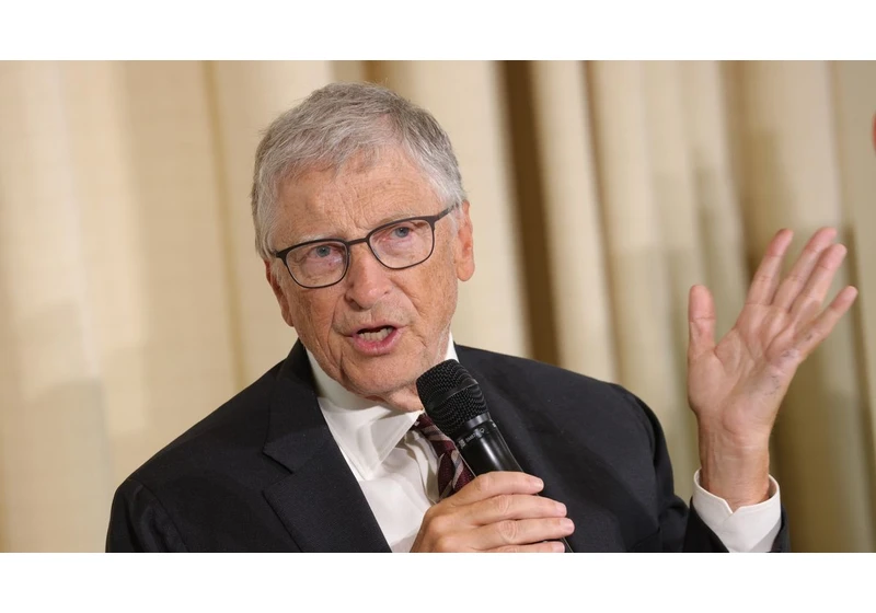 Bill Gates says, "We weren't born to do jobs. AI will replace humans for most things."