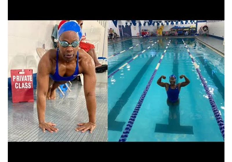 200 Push Ups and 200 Yard Swim in 15 Minutes Challenge - Ms Naima | That's Good Money