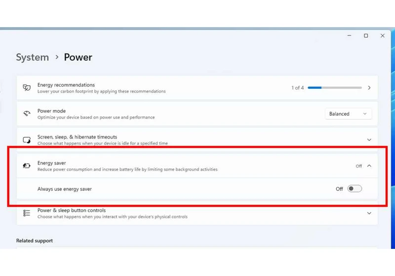 Windows 11 energy saver mode now in testing for laptops and desktops