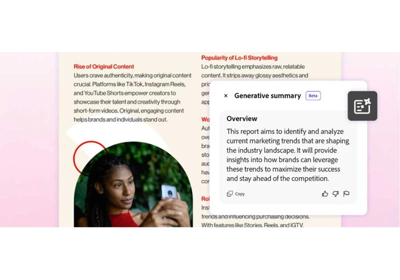 Adobe adds its own AI-powered PDF tools, following the pack