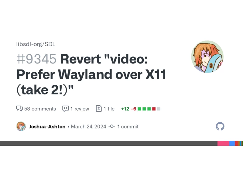 Revert "video: Prefer Wayland over X11 (take 2)"
